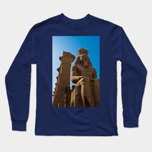 Egypt. Luxor. Luxor Temple. Colossal Statue of Ramesses II. Long Sleeve T-Shirt